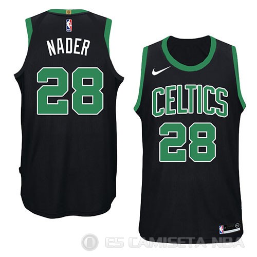 Camiseta Abdel Nader #28 Boston Celtics Statement 2018 Negro - Haga un click en la imagen para cerrar